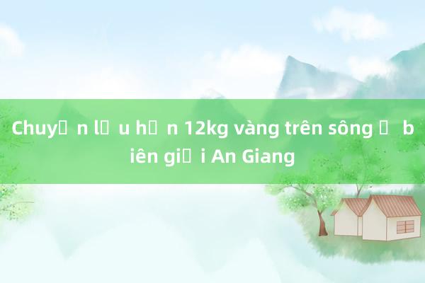 Chuyển lậu hơn 12kg vàng trên sông ở biên giới An Giang